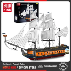 Mould King 13192 Pirate Ship Building Block The MOC Imperial Flagship Model Toys Assembly Ship Brick Set Kids Christmas Gift