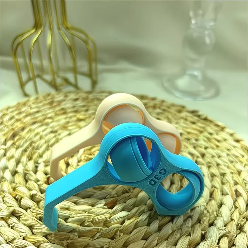 

Double Finger Ring Holder for Phone Stable Dual Loop Grip Stand for iPhone Samsung Xiaomi Anti-Drop Mobile Phone Bracket