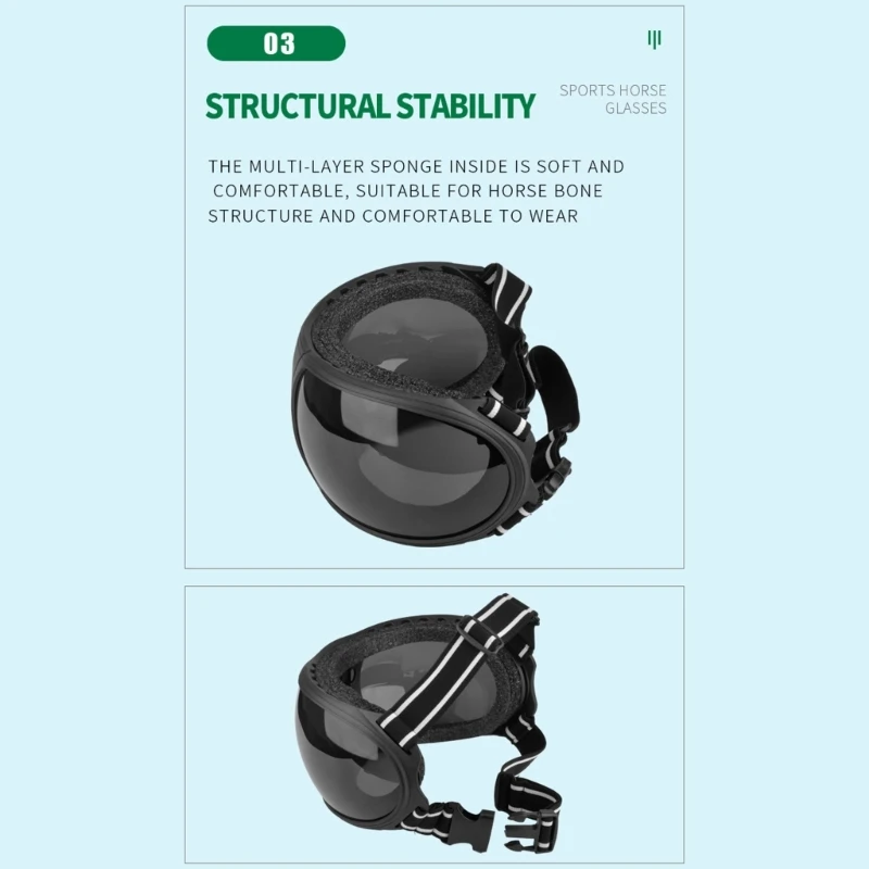Ветрозащитные мягкие очки для лошадей для конного спорта, защита глаз от снега, очки для конного спорта, очки для жаркого сезона