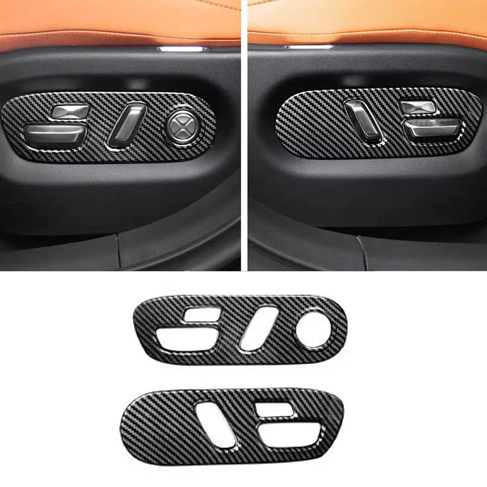 

For Xiaomi YU7 2025 Seat Adjustment Button Protection Cover Carbon Fiber Protective Sticker Car Interior Modification Decoration