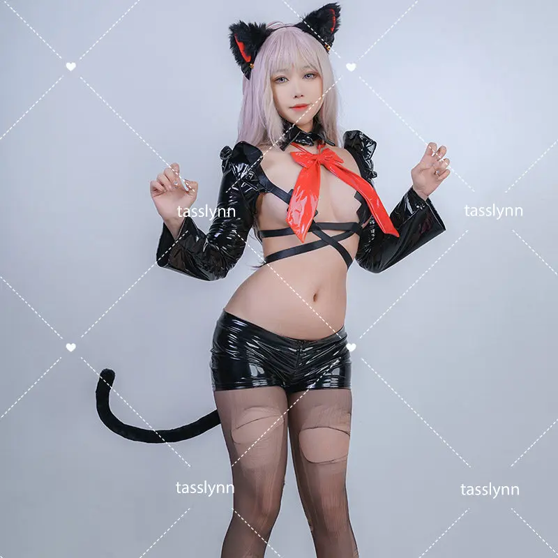 

Original Design Gift Meow Cosplay Rabbit Bear Cat Set Cosplay Costume Lingerie Sexy Halloween Costumes for Women Cat Tail