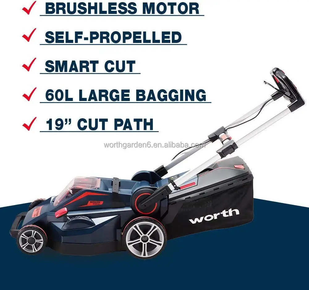 84V Electric Battery Self Propelled Sales Cordless  Lawn Mower