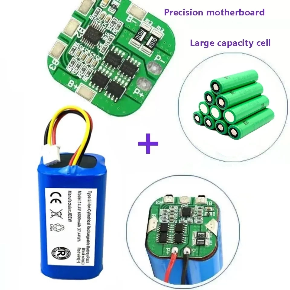 14.4V 12800mAh 100% New Original Battery Pack for Lirctroux C30B Robot Vacuum Cleaner Lithium Cell