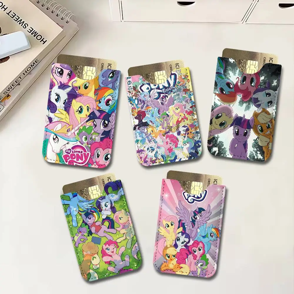 Children Animation M-My L-Little P-Pony Card Protect Credit Bank Card Holder Case Slim Wallet Protector for Men Travel Shopping