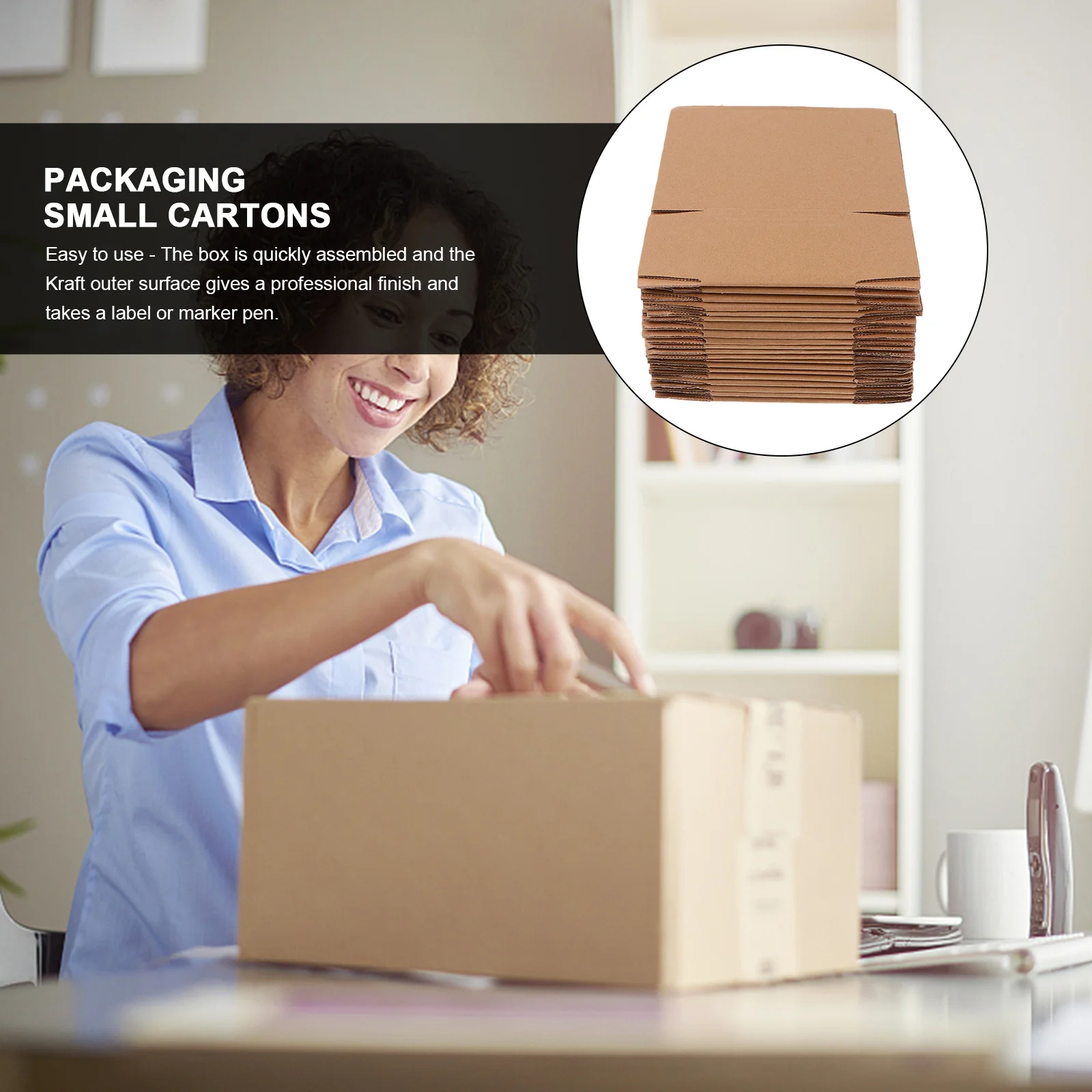 20Pcs Product Packing Boxes Environmentally Friendly Recyclable Material Ideal for Compact Item Storage and