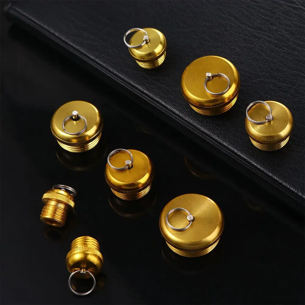 

Fishing Rod Cover Aluminum Alloy Gold Metal Fishing Rod Rear Plug Rod Stopper Screw Rod Bottom Protector Pole Butt Caps