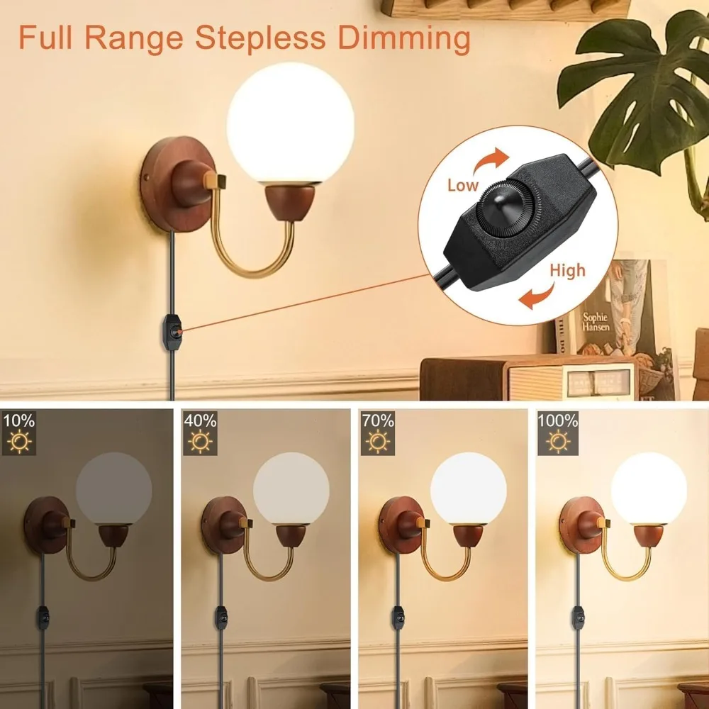 JOYINLED EU-Stecker Kabel mit Stoffummantelung und EIN/AUS Dimm-Schalter E27 Lampenfassung Steckkabel für DIY Pendelleuchten – Detail 3