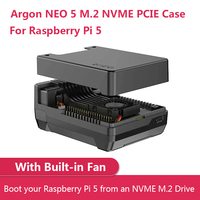 Raspberry Pi 5 Argon Neo 5 M.2 NVME PCIE Case With Built-in Fan