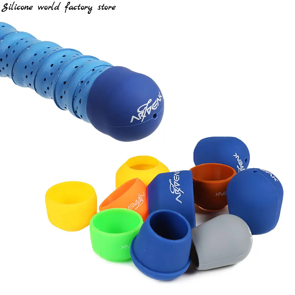 Silicone world 1pcs Fishing Rod Handle Protective Case Silica gel Lure Rod Bottom Protector Random ColorTackle Accessories