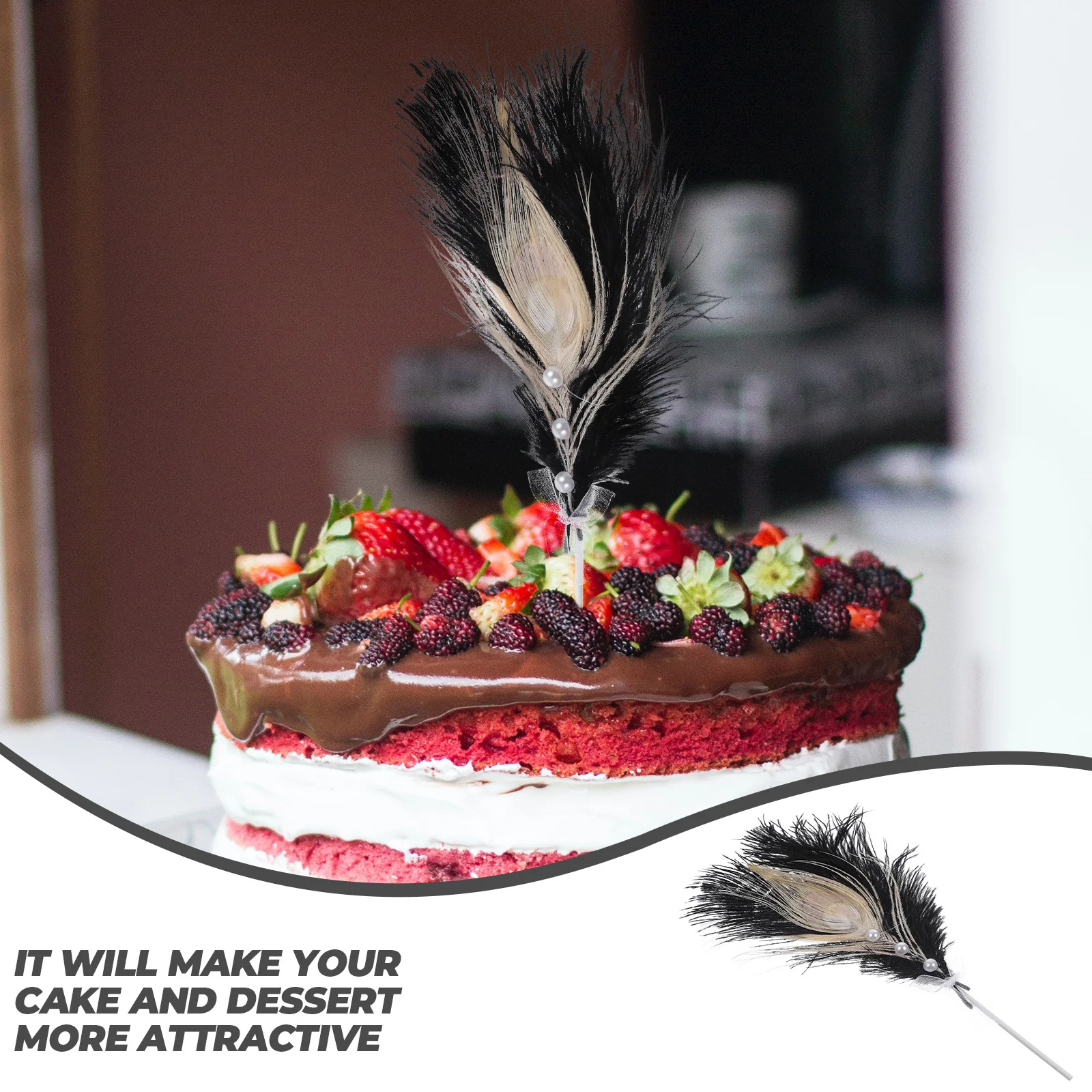 

2pcs Pearl Bowknot Topper Romantic Design For Birthday Wedding Party Dessert Decoration Adornment Party Cake Toppers Birthday