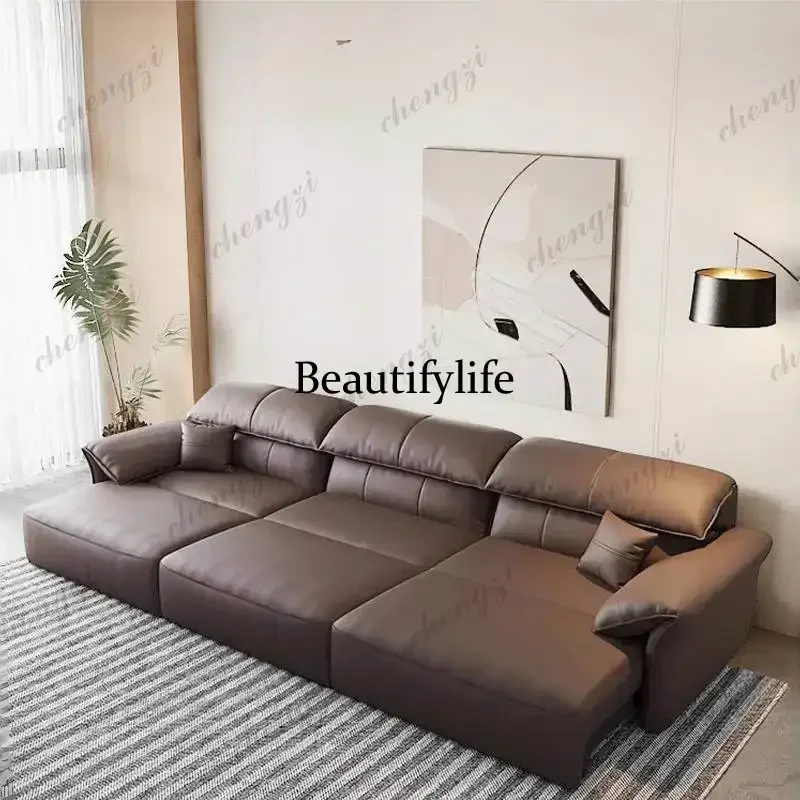 Classic Brown Electric Sofas Armrest European Smart Curved Living Room Sofas Massage Quality Sofa Wohnzimmer Furniture For Home