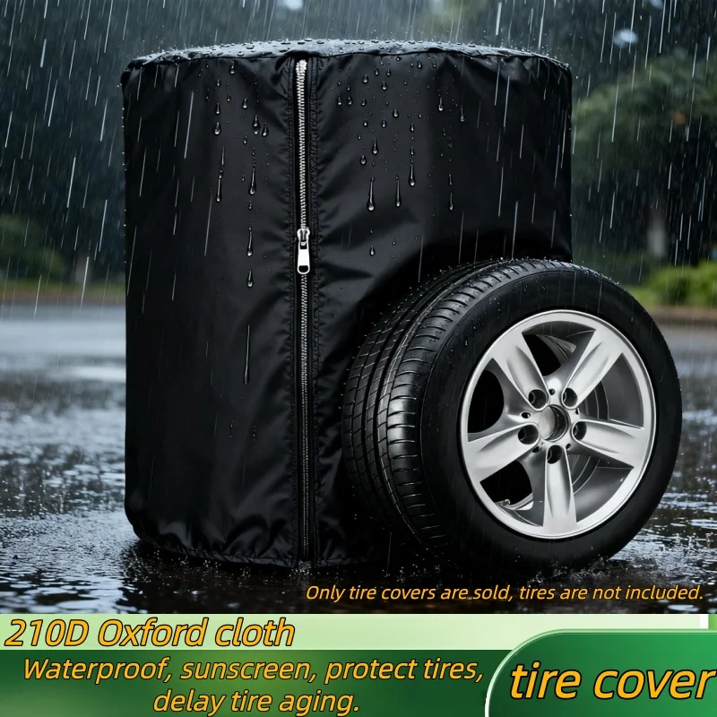 210D waterproof oxford cloth, car tire cover. Dustproof, waterproof, exposed to sunlight, protects tires and delays aging.