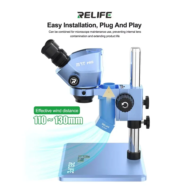 RELIFE RL-6600 Powerful Microscope Smoke Extractor Type-C Mobile Phone Welding Repair Oil Fumes Oil Fumes Exhaust Fan Tool view 5