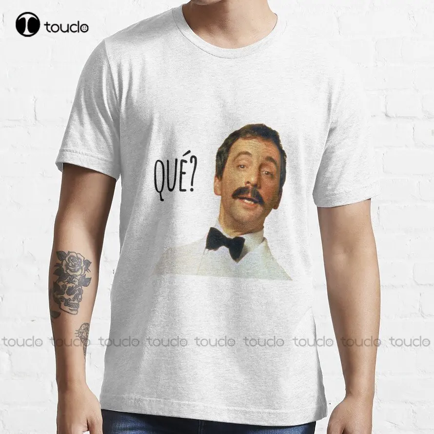 Manuel Fawlty Towers  Hotel Fawlty  Andrew Sachs T-Shirt Funny T Shirts Xs-5Xl Streetwear Unisex Christmas Gift Make Your Design