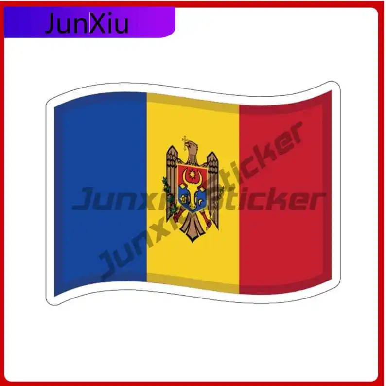

Moldova Flag Sticker Moldovan Flag Accessories Decal Decoration Stickers Motorcycle G Custom Vinyl Decals For Car Decorative Aes