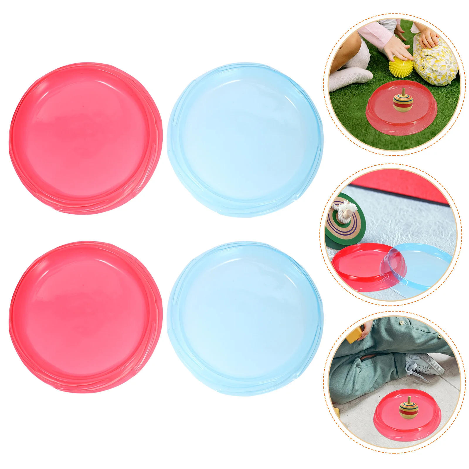 

4Pcs Plastic Battling Top Stadium Gyro Battle Plate Indoor Outdoor Fair Competitive Experience Family Fun Battling Stadium