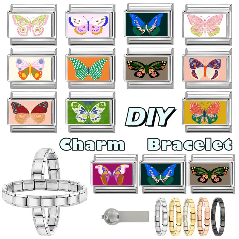 جديد جميل الحيوانات الأليفة القطط والكلاب وصلات سحرية إيطالية تناسب 9 مللي متر سوار الفولاذ المقاوم للصدأ النساء الرجال DIY بها بنفسك صنع المجوهرات