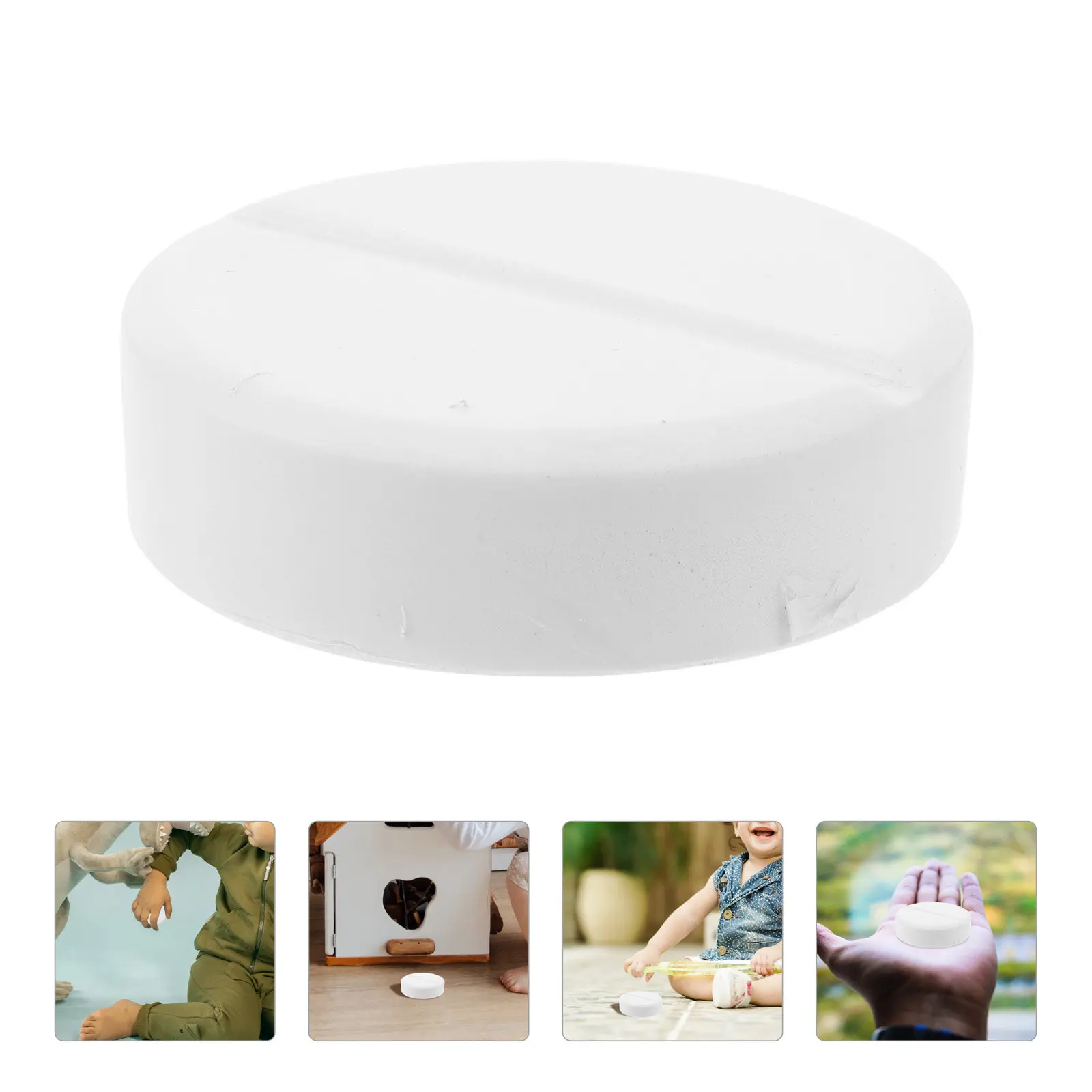 

Мяч-антистресс в форме таблетки, медленно восстанавливающий форму, белый, в мультяшном стиле, для снятия стресса, для офиса, взрослых, школы