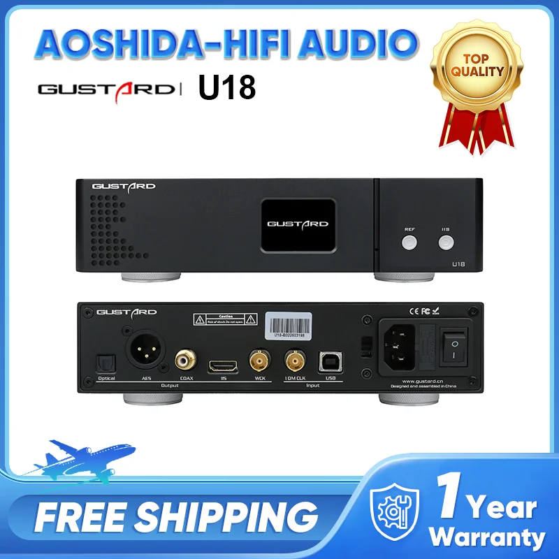 

Gustard U18 New Generation of High-performance USB Audio Interface XMOS XU216 DSD512 PCM768kHz HI-END Audio Interface IIS Pinout