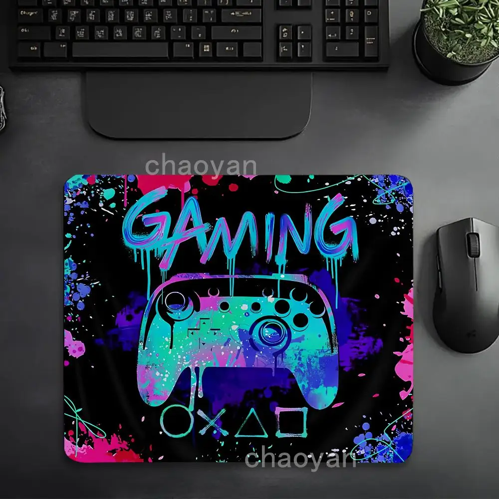 لوحة ماوس الألعاب الكبيرة لطاولة ألعاب مكتب الكمبيوتر، وسادات مكتب صغيرة مطاطية مضادة للانزلاق للوحة مفاتيح الألعاب #3