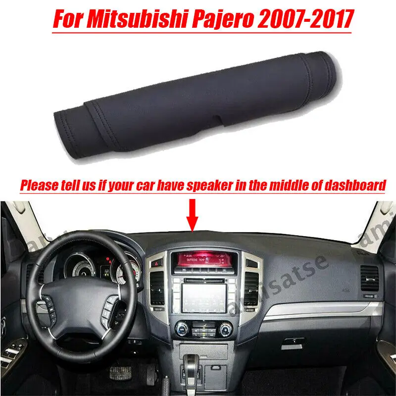 

For Mitsubishi Pajero 2007-2017 Leather Dashboard Dash Protector Pad Mat Cover