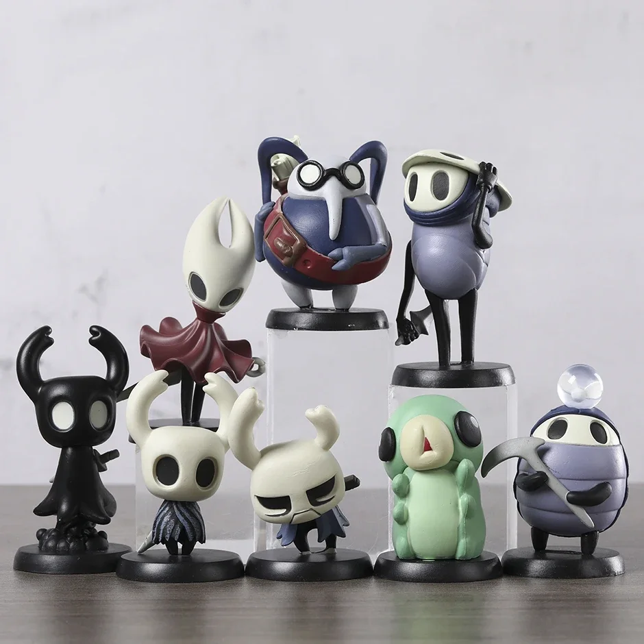 Hollow Knight Hornet Knight Zote Grub Quirrel Cornifer Myla Shade Dolls Model Collection Decoration Figures Toys Set