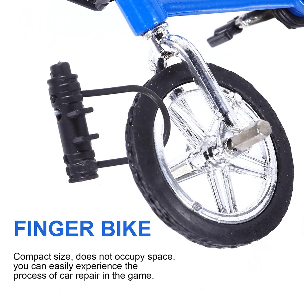 

NAMOARLY 2Pcs Finger Bike Toy Cognitive Game for Leisure Competitive Play Educational Mini Puzzle Gift