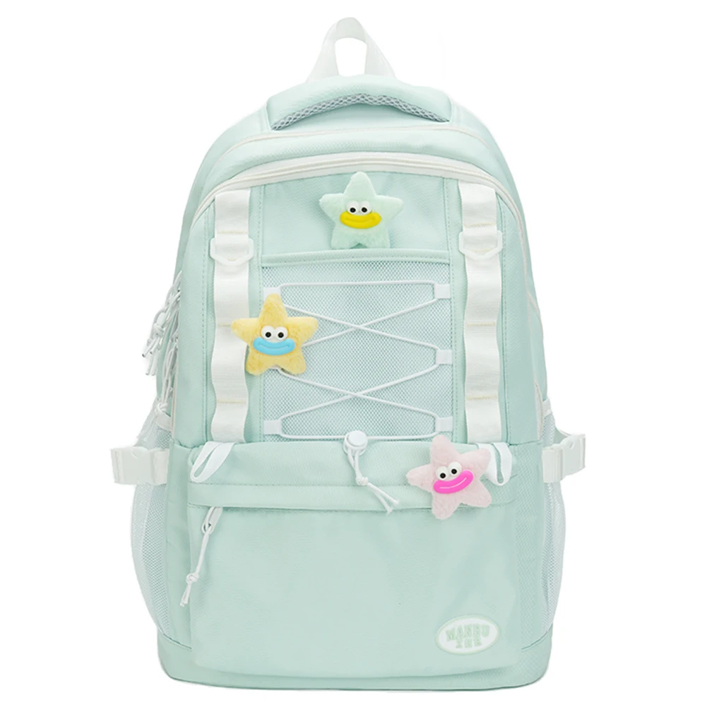 Backpack for Women Multi-Pocket Rucksack Nylon Zipper Bookbag Large Capacity Knapsack for Travel Commuting Holiday