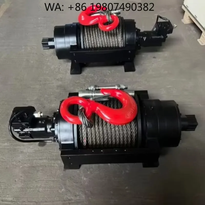 Multi-Ton Hydraulic Cable Pulling Recovery Winch 15–50 Ton, High Traction Gear for Wrecker, Towing, Trailer Trucks & Mobile Truc