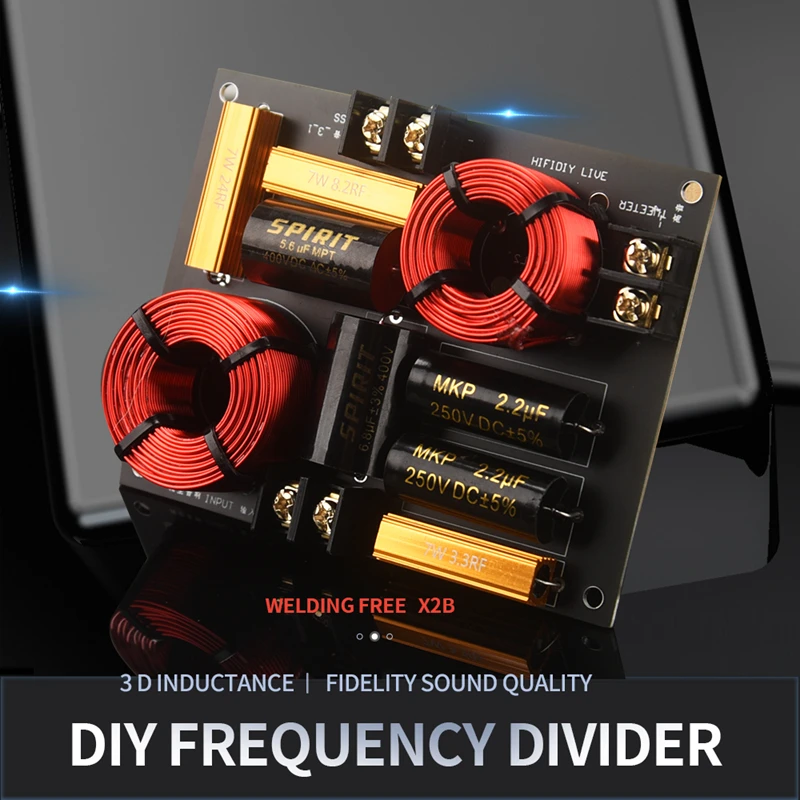 HIFIDIY Hi-Fi 2WAY 2 głośnik (głośnik wysokotonowy + bas) głośniki audio dzielnik częstotliwości filtry Crossover X2B