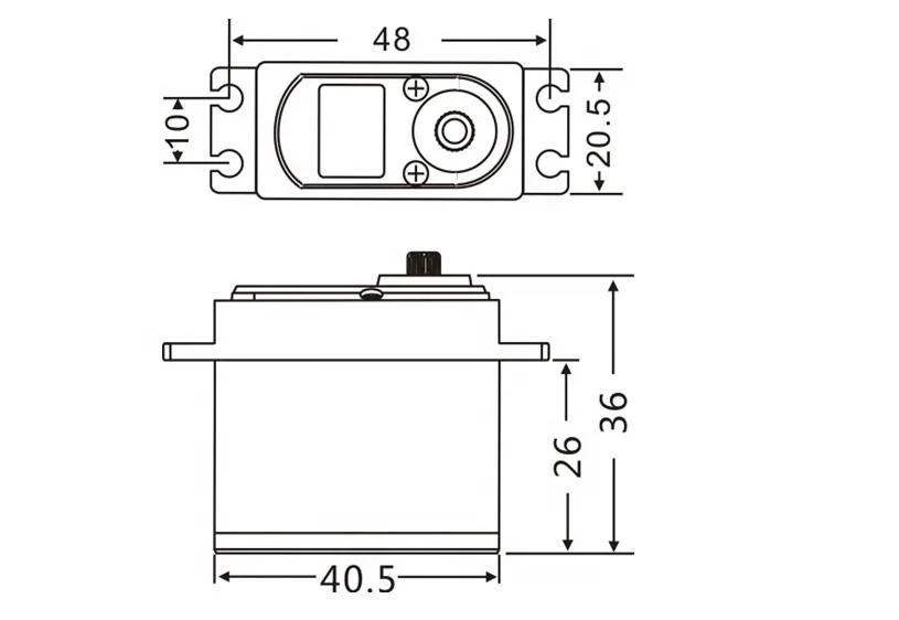 Waterproof JX BLS-HV7146MG Brushless Standard Servo 7.4V 0.1sec Steel Gear Alum for RC Model Car Truck  Robot