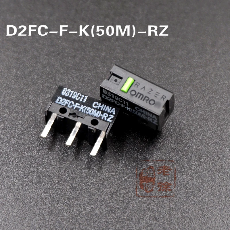 2pcs  Mouse Micro Switch Microswitch D2FC-F-K 50m 60MN For OMRON D2FC-F-7N 10M 20M of 50 millions time lifetime