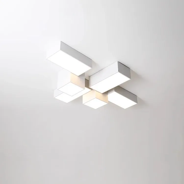 

Modern Creative Ceiling Lamp Led Chandelier Black White Combination Living Room Bedroom Corridor Home Decor Lights