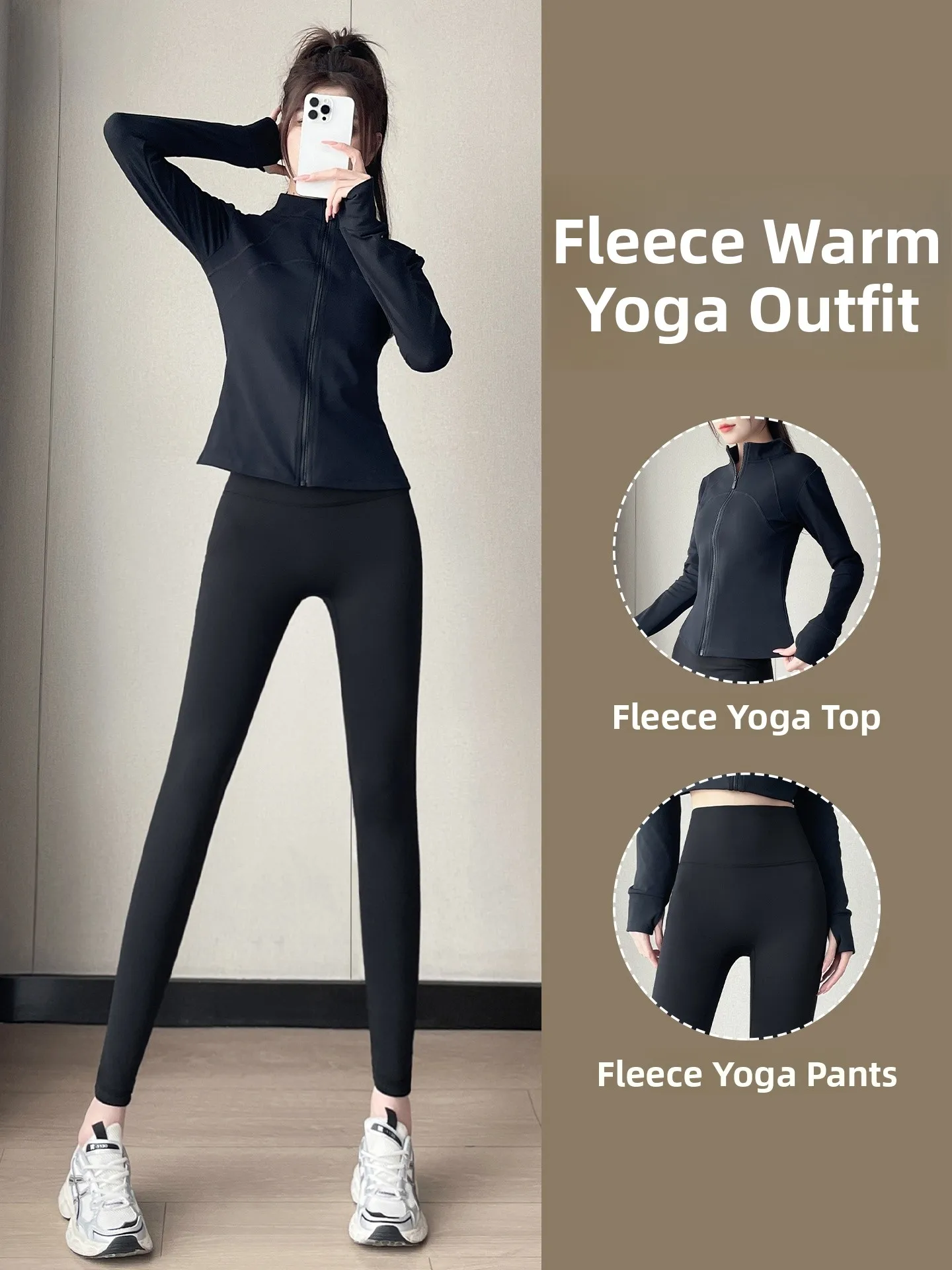 

Женский комплект одежды для йоги и фитнеса с подкладкой, спортивные тренировочные брюки для бега с высокой талией, дышащий полиэстер с контролем живота