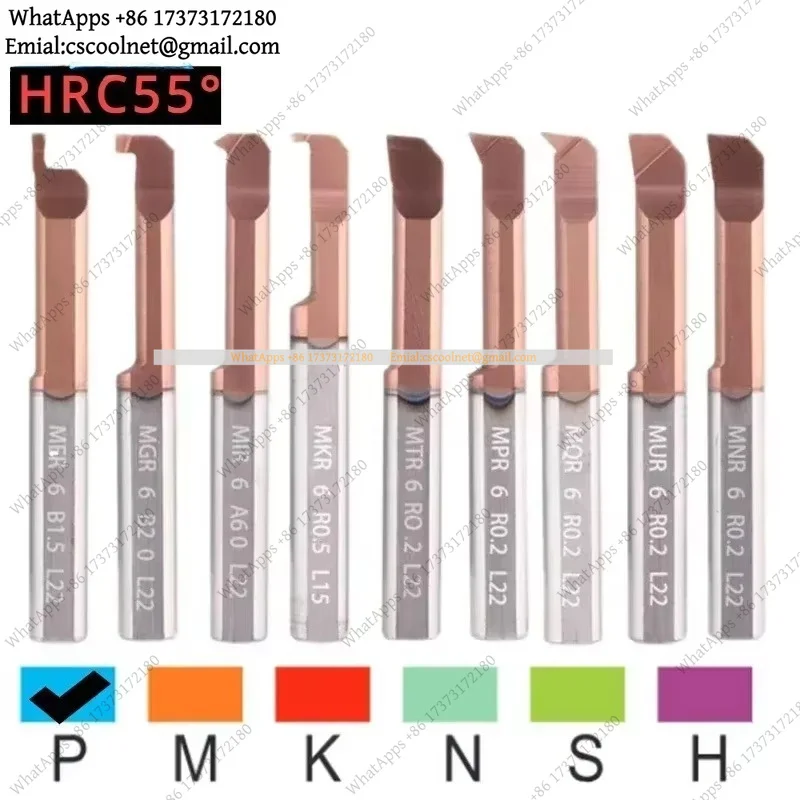 HRC55 Carbide Small Bore Internal Boring Tools Integral CNC Lathe Cutter MTR MNR MIR MGR MUR MPR MFR MQR MKR Universal 1pc