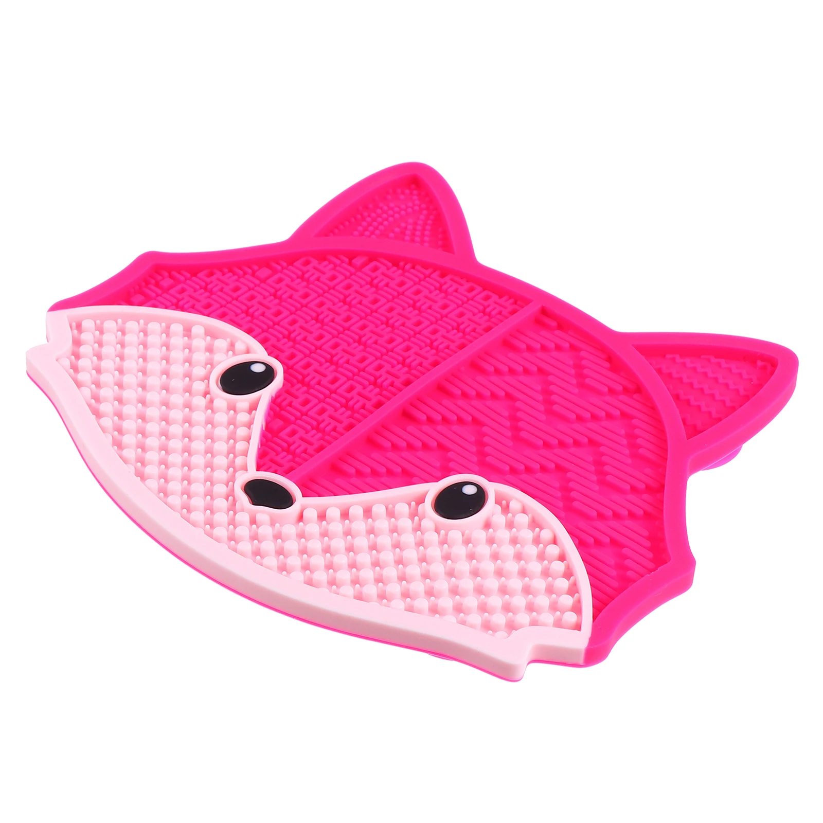 

Silicone Fox Makeup Brush Cleaning Pad Lovely Design Suction Cup Easy Use Cleansing Mat For Tools Holiday Gifts