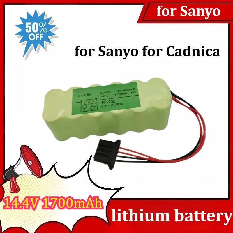 12N -1700SCK 14.4V 1700mAh MC Lithium Battery With Plug Is Suitable For Sanyo For Cadnica