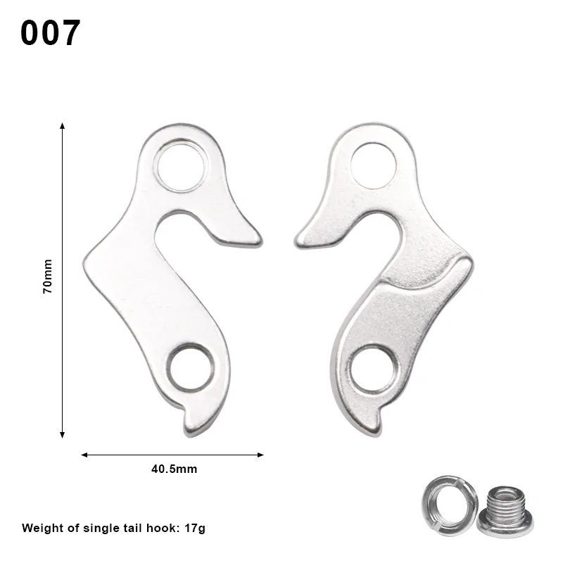 Bike Rear Derailleur Tail Hook Extender Hanger Adaptor Bicycle Rear Gear Mech Derailleur Hanger Dropout Convertor Adapter