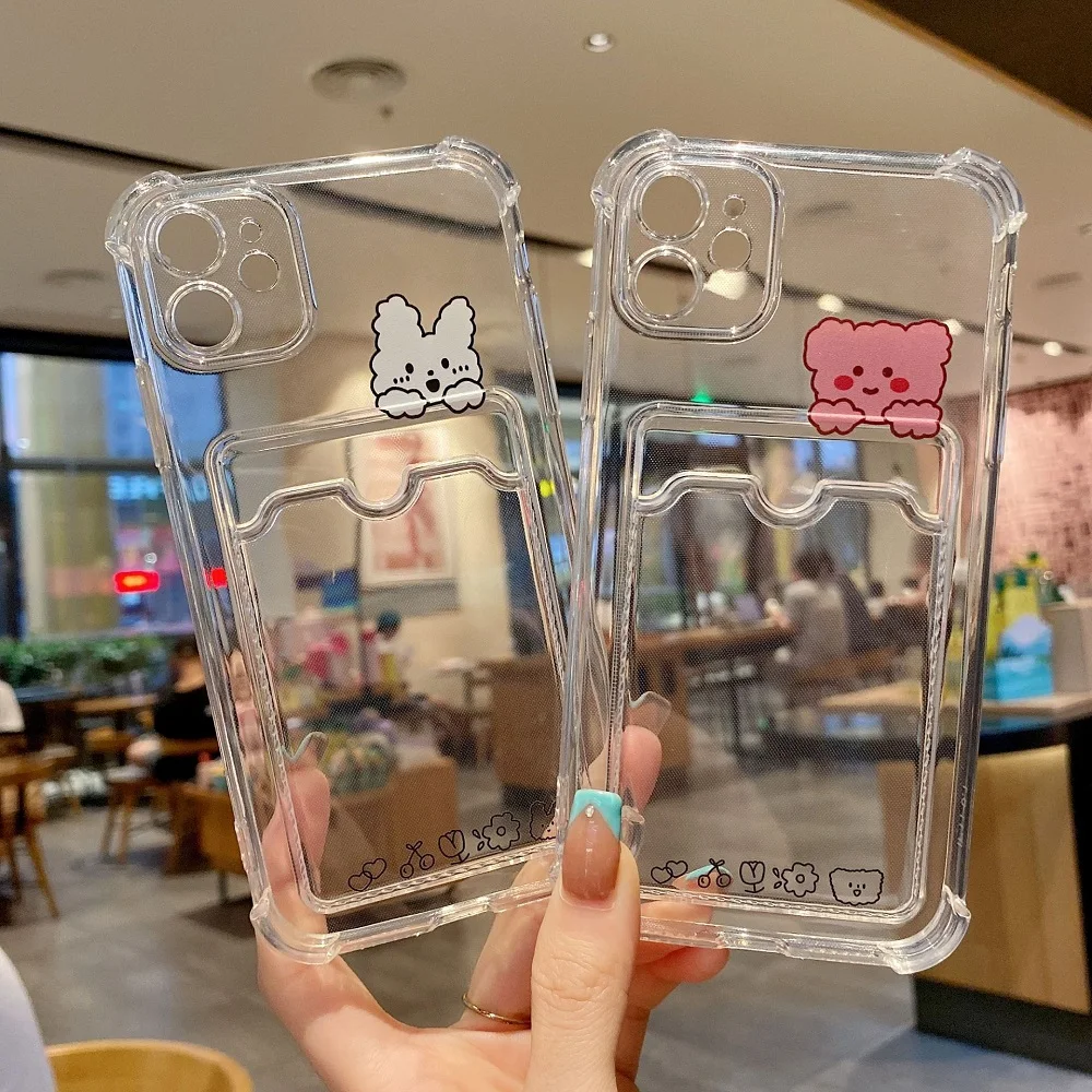 

Wallet Card Holder Case For Xiaomi Redmi Note 12 Pro Case 11 10 9 Pro 13C 12C 10 Mi 11 Lite 13T Poco X3 X5 Pro Rabbit Bear Cover