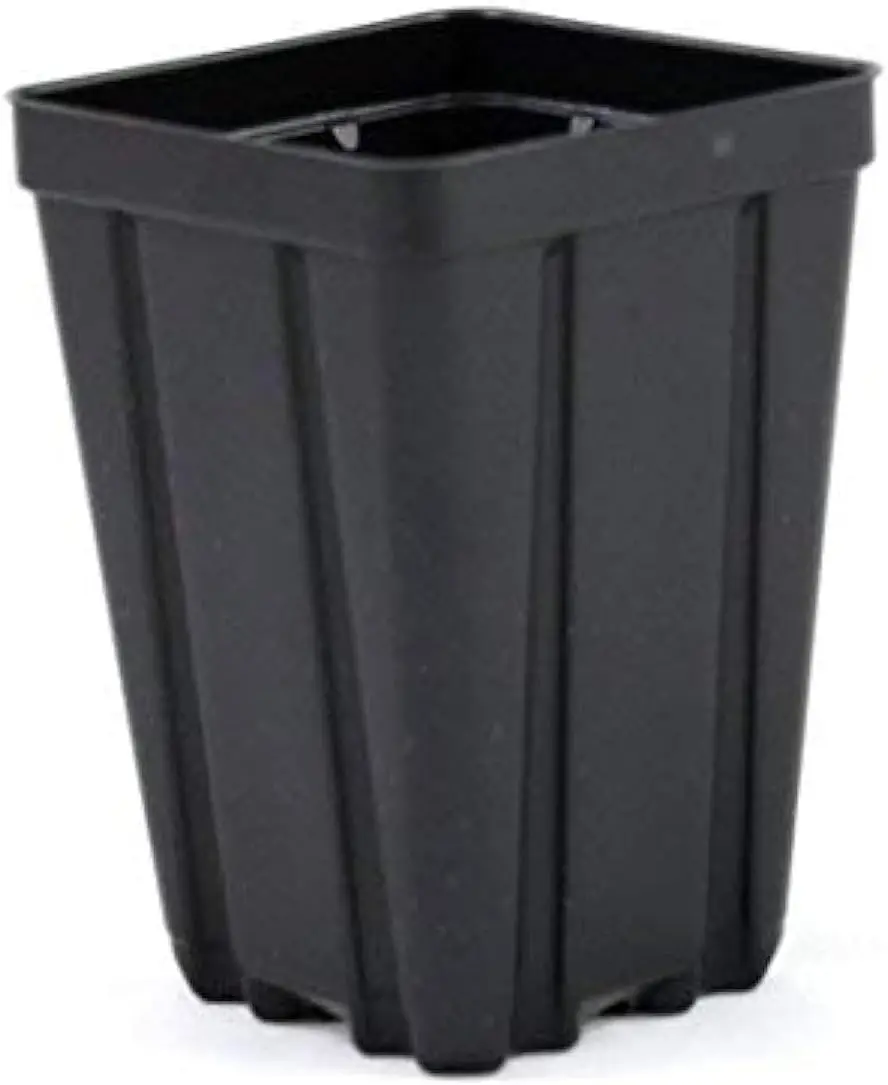

Square Greenhouse Pots 3.5 inch x 5 inch- Black - Plastic - Deep - Qty 50