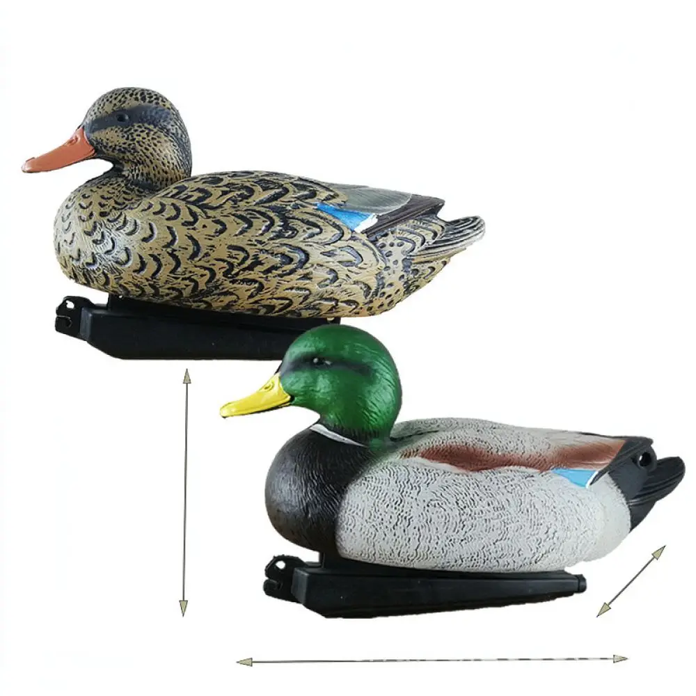 Realistic Floating Mallard Duck Decoy For Hunting Gear Garden Decor Outdoor Pond Statue Durable Animal Bird Ornament