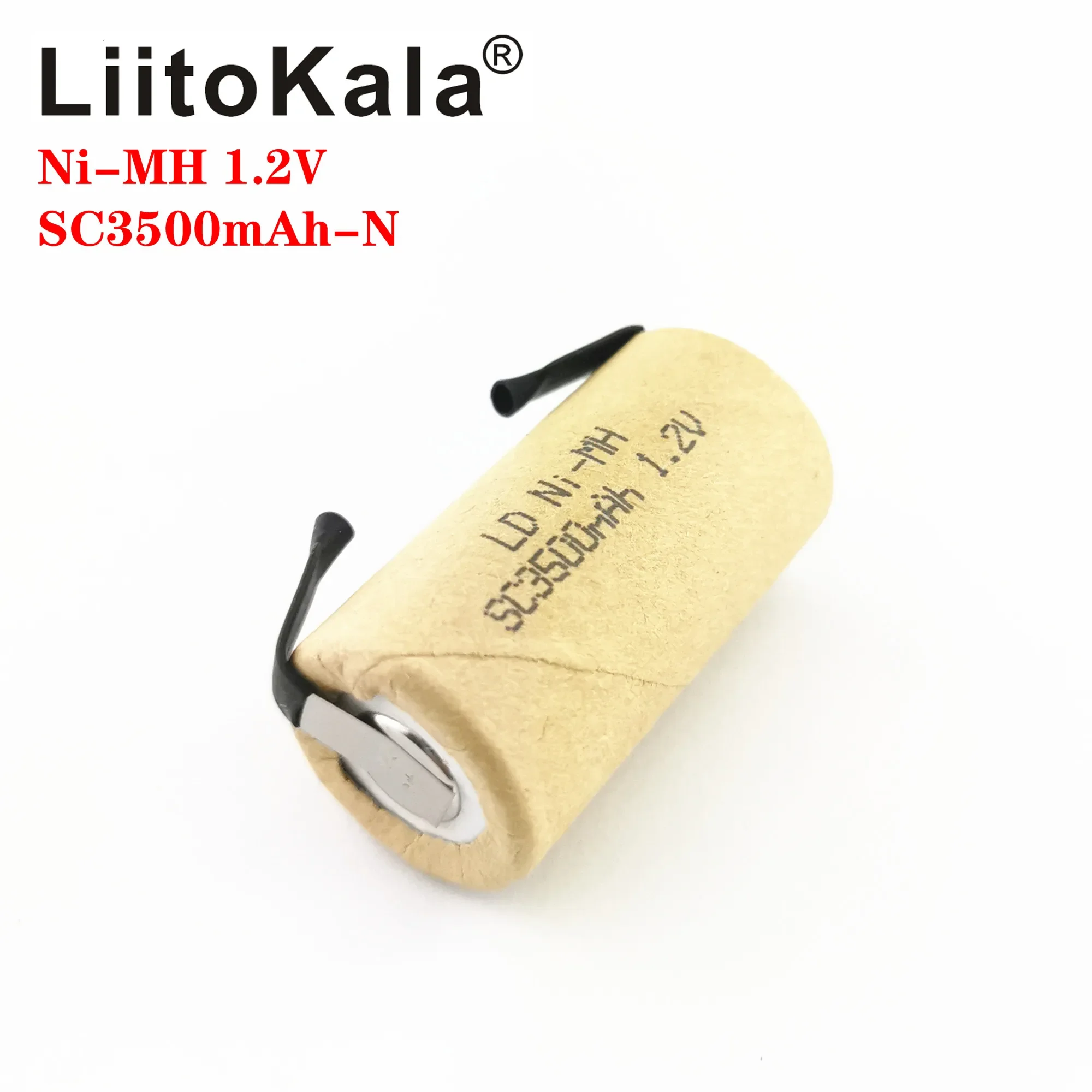 LiitoKala 1.2V SC3000mAh Power Drill Rechargeable Battery Ni-MH Batteries With Welding Tabs Points For Charging Hand DIY nicke