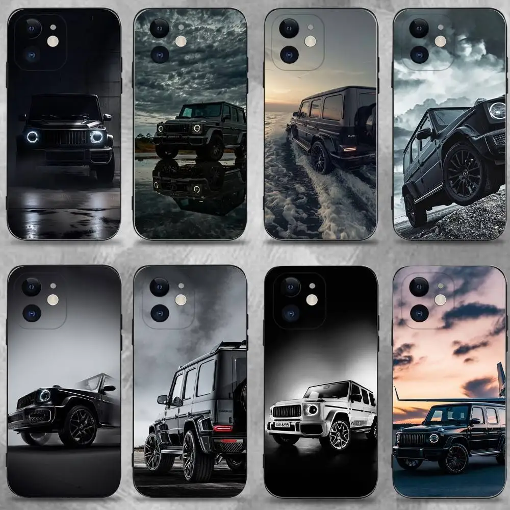 

Car M-Mercedes-ES G Phone Case For iPhone 16,15,14,13,12,11 Plus,Pro Max,XS,X,XR,SE,Mini,8,7,Soft Silicone Black Cover