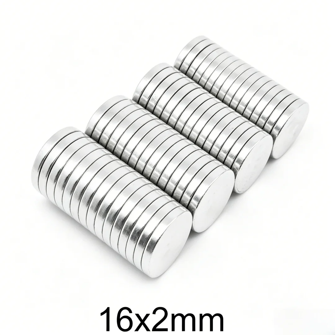 16x2mm Small Round Strong Magnet 16mmxmm For Home Refrigerators, Offices DIY 16*2 mm 16x2