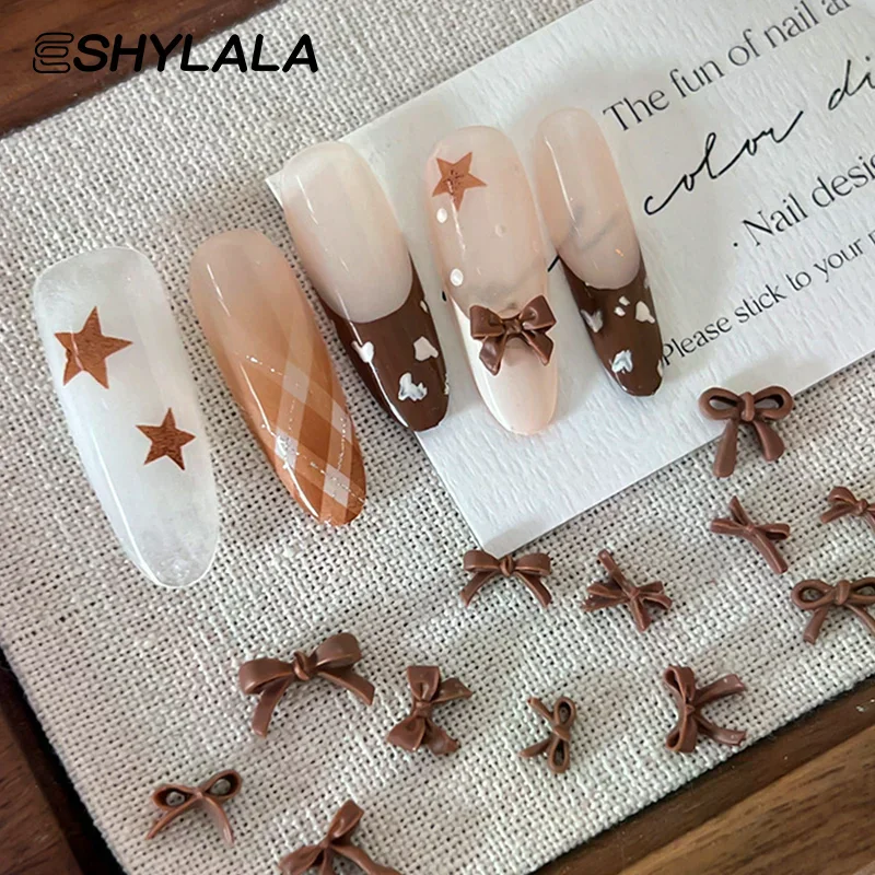 50 قطع لطيف القوس الدب كابيبارا الراتنج مسمار الفن زينة 3D فراشة مسمار سحر المجوهرات الأزياء DIY اكسسوارات مانيكير #4