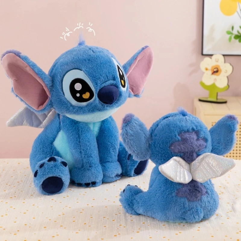 Disney 25Cm Plush Doll Toy Sparkling Angel Stitch Creative Soft Cute Little Wings Sofa Pillow Ornaments Girlfriend Birthday Gift
