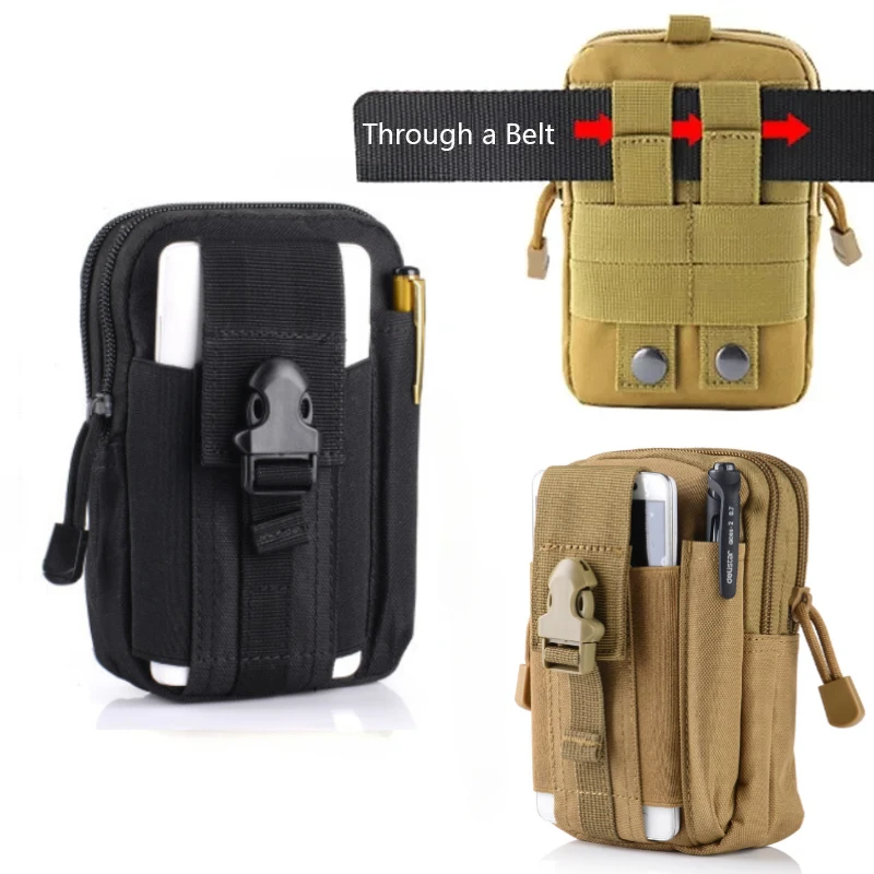

Tactical Waist Pouch Belt Phone Pouch Holster Waterproof Nylon Multifunction Casual Men Waist Bag Small Bag Outdoor Tactical Bag