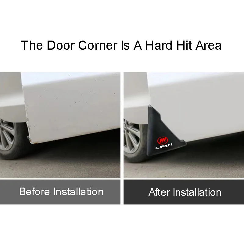 2Pcs Silicone Car Door Corner Cover Anti-Scratch For Lifan X60 X50 320 530 520 820 620 630 650 720 2022 Foison Maiwei X70 X80
