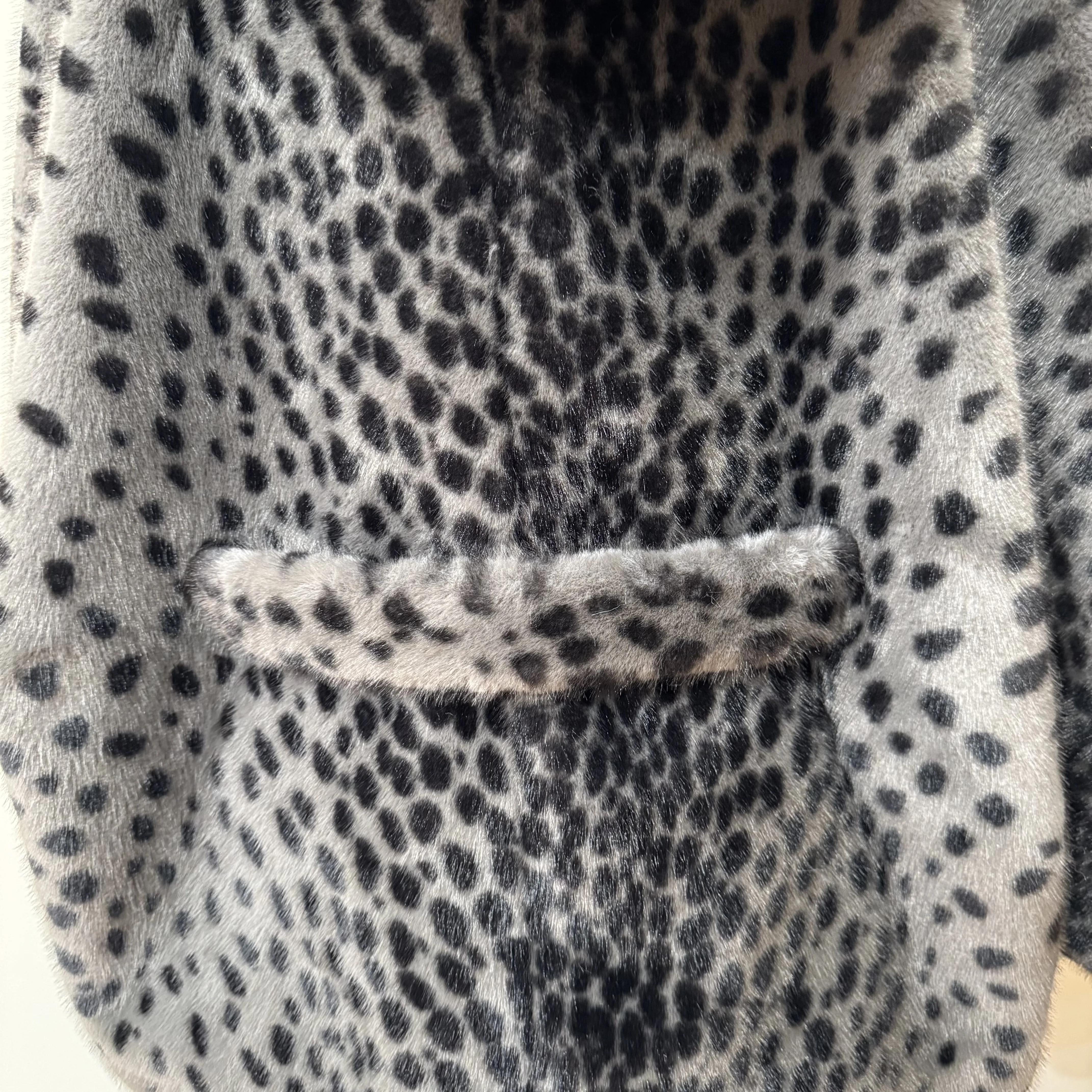 Bo cui Women's fashion short leopard temperament imitation fur coat Slim environmental mink hair warm luxury coat