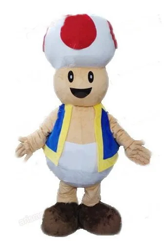 

Birthday Cosplay Costume Toad Mascot Costume Cartoon Character Performance Fancy Dress Christmas Party Maskote Anime Carnival